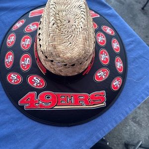 49ers straw hat
